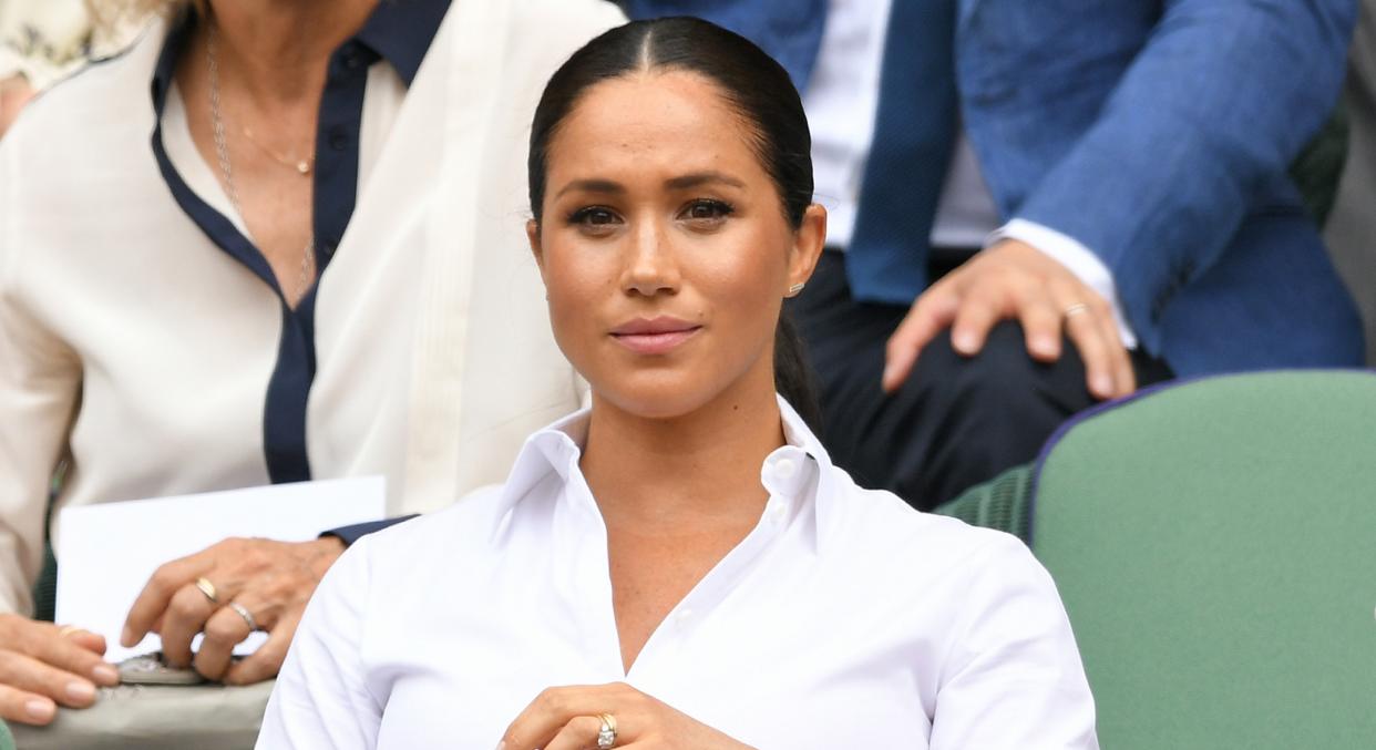 Meghan Markle is battling with scammers who claimed she used diet pills for post-pregnancy weight loss [Image: Getty]