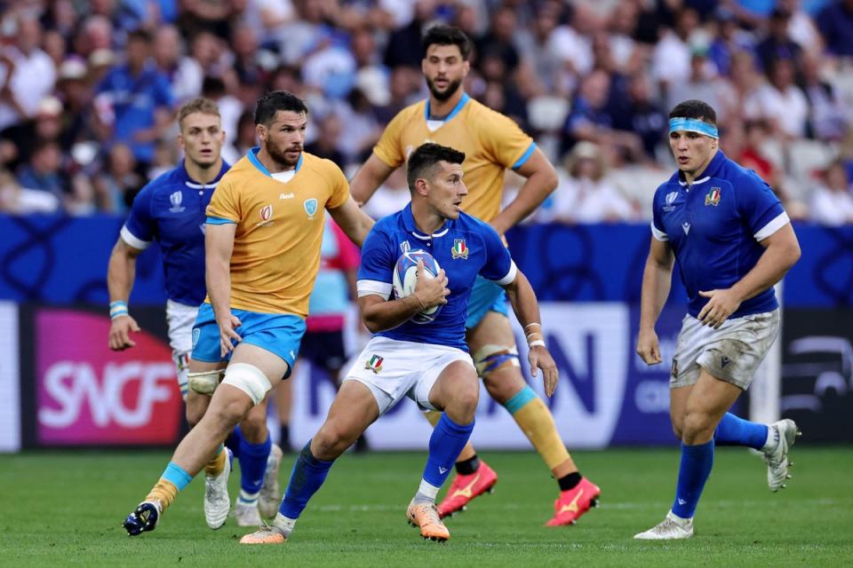 Tommaso Allan pulled the srings in Italy’s win over Uruguay  (Getty Images)