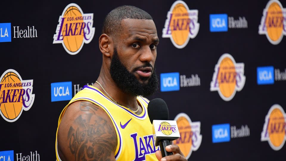 LeBron James was speaking at media day ahead of his 21st NBA season. - Gary A. Vasquez/USA TODAY Sports/Reuters