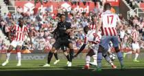 Britain Football Soccer - Stoke City v Liverpool - Premier League - bet365 Stadium - 8/4/17 Stoke City's Charlie Adam shoots at goal Action Images via Reuters / Carl Recine Livepic