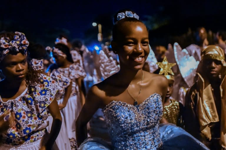 The entire town of Quinamayo, in the Pacific seaboard Valle de Cauca department, turns out for the annual procession through the streets, which moves from house to house in search of the Baby Jesus