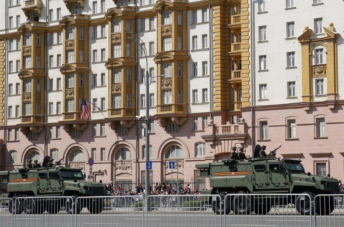 Russians were treated to a ‘slimmed down’ Victory Day parade (REUTERS)