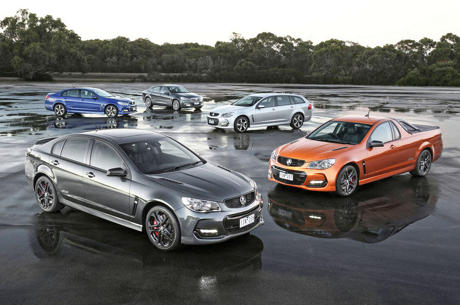 Holden Commodores as the car brand bows out of Australia. (Source: autocar.co.uk)