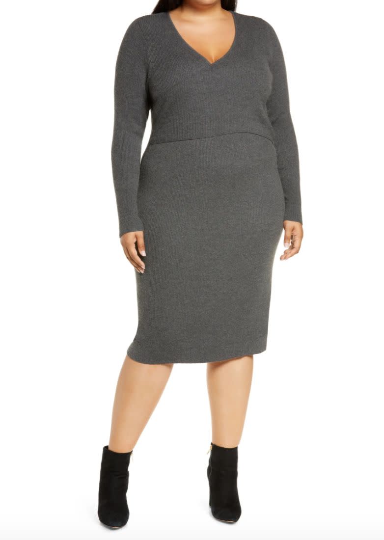 This dress comes in sizes 1X to 4X. <a href="https://fave.co/38tVYe5" target="_blank" rel="noopener noreferrer">Find it for $69 at Nordstrom</a>.