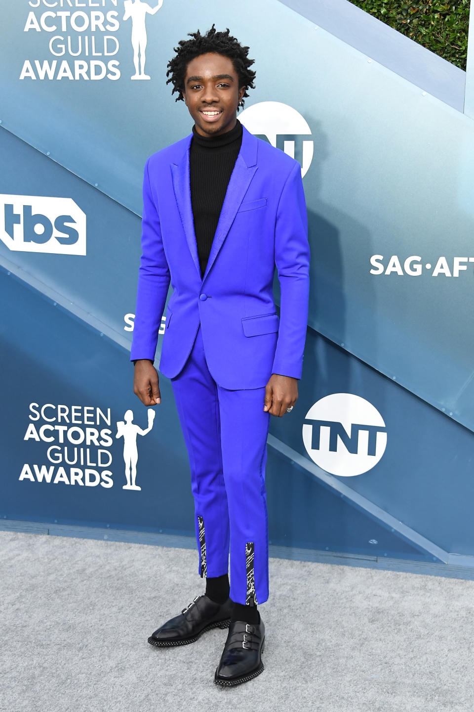 LOS ANGELES, CALIFORNIA - JANUARY 19: Caleb McLaughlin attends the 26th Annual Screen Actors Guild Awards at The Shrine Auditorium on January 19, 2020 in Los Angeles, California. (Photo by Steve Granitz/WireImage)