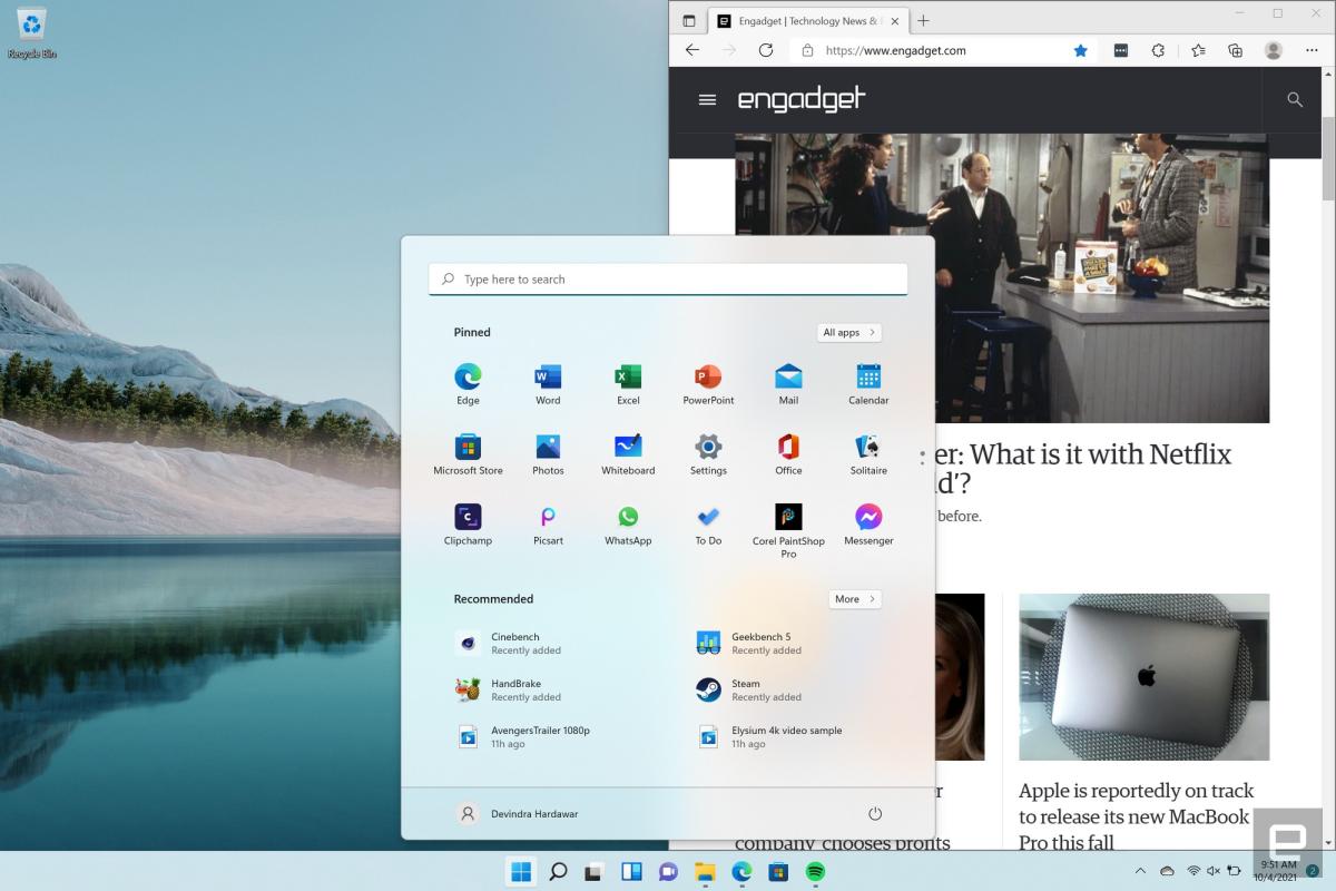 Hands on with Windows 11: First impressions