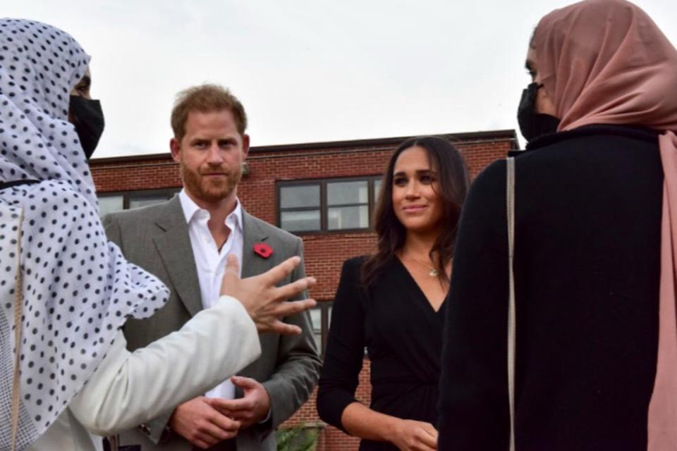 Harry and Meghan meet Afghan refugees at Task Force Liberty  ( SSgt Jake Carter, Task Force Liberty public affairs)