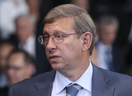 Chairman of conglomerate Sistema Vladimir Yevtushenkov attends the St. Petersburg International Economic Forum 2014 (SPIEF 2014) in St. Petersburg in this May 23, 2014 file photo. REUTERS/Sergei Karpukhin/Files