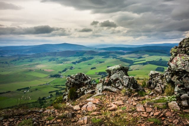 View from the top of Tap O' Noth hill