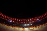 <p>Dancers perform during the Closing Ceremony on Day 16 of the Rio 2016 Olympic Games at Maracana Stadium on August 21, 2016 in Rio de Janeiro, Brazil. (Photo by Ezra Shaw/Getty Images) </p>