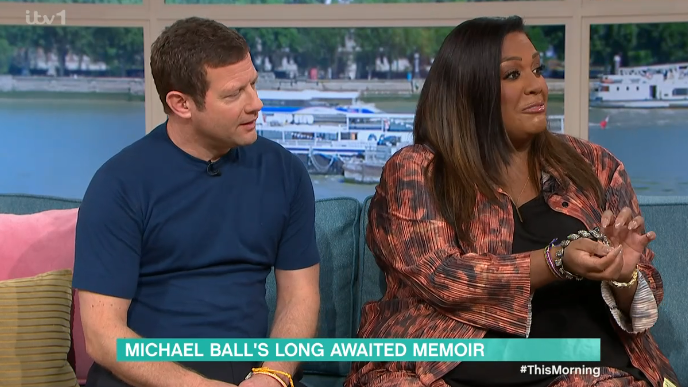 Alison Hammond realised she's accidentally kept the bracelet on. (ITV screengrab)