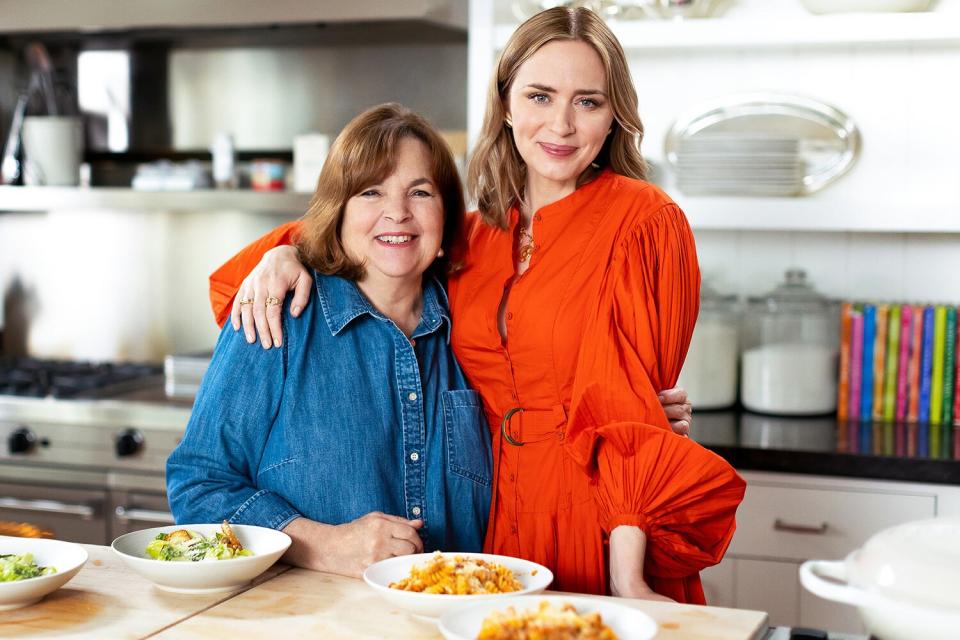Ina Garten, Emily Blunt and Emily's Turkey Bolognaise, as seen on Be My Guest, Season 2
