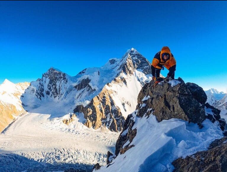 Juan Pablo Mohr, en el K2 invernal en Pakistán