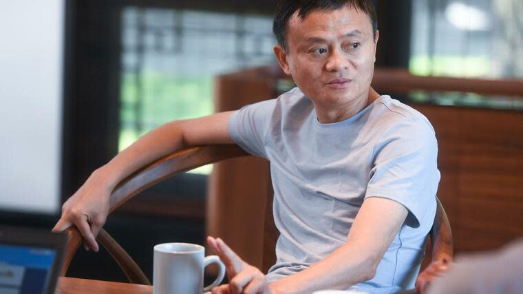 Jack Ma, Mitbegründer und Vorsitzender von Alibaba, bei einem Interview im Jahr 2018. Foto: Huang Zongzhi/XinHua/dpa Foto: dpa