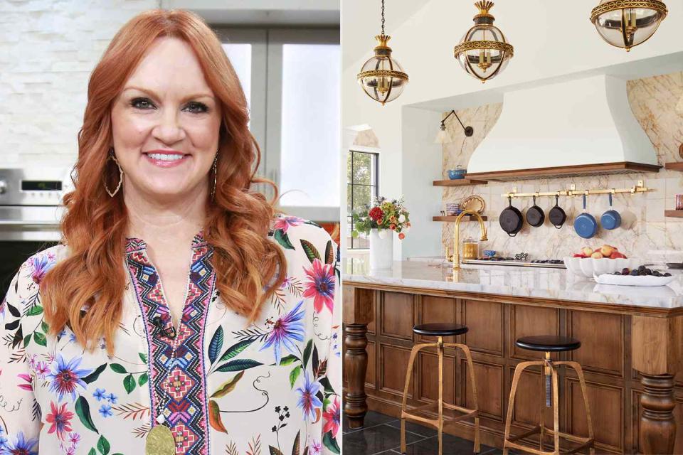 <p>Tyler Essary/NBC/NBCU Photo Bank via Getty; Buff Strickland/The Pioneer Woman Magazine </p> Ree Drummond and her new kitchen