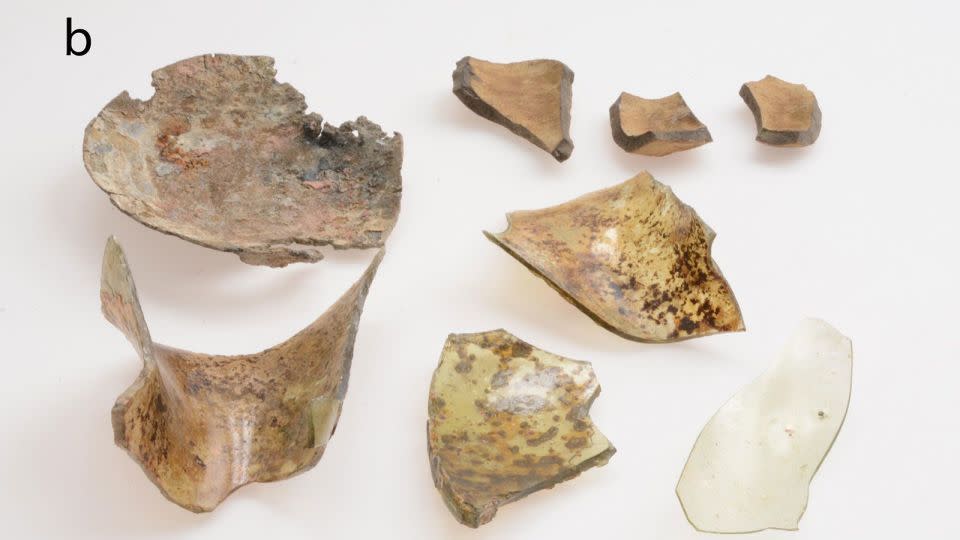 Researchers tested shards retrieved from the site where Uraniborg once stood for chemical elements. - Courtesy Historical Museum at Lund University