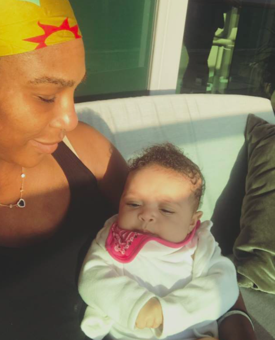 Serena Williams has turned to social media for breastfeeding advice [Photo: Twitter]