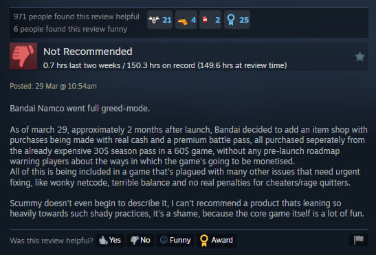 A Tekken 8 negative review.