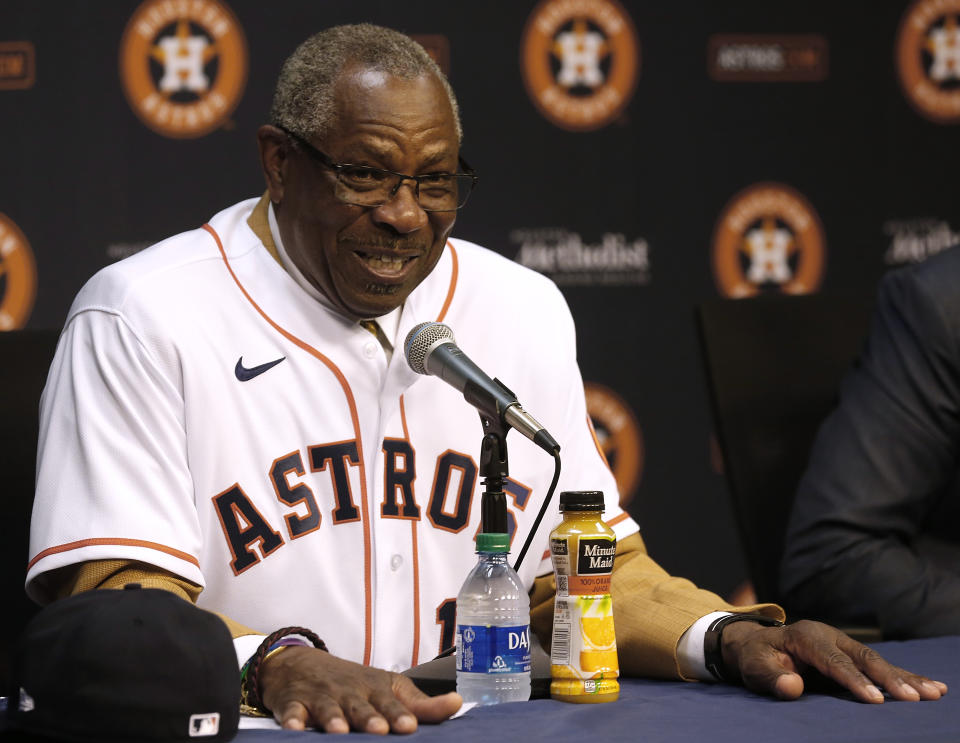 Dusty Baker於2020年接下休士頓太空人兵符。（Photo by Bob Levey/Getty Images）