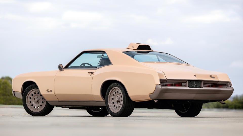 Robert Downey Jr.'s 1966 Buick Riviera, equipped with a hybrid engine and a prototype air-quality sensor.