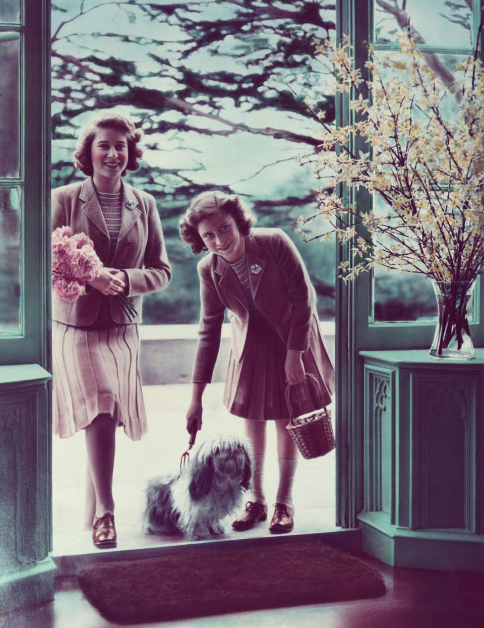 4) Princesses Elizabeth and Margaret, Windsor, 1942