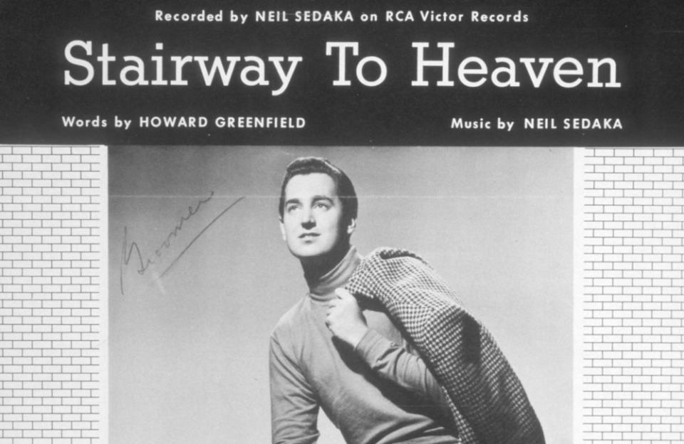 Led Zeppelin weren't actually the first artists to record a song named 'Stairway to Heaven' as they were beaten by pop crooner Neil Sedaka – who used the name for a track on his 1960 album 'Neil Sedaka Sings Little Devil and His Other Hits'.