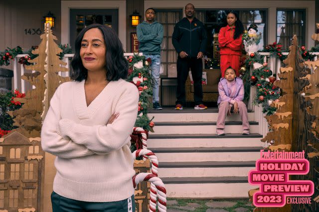 <p>CLAUDETTE BARIUS/ AMAZON</p> Tracee Ellis Ross in 'Candy Cane Lane'