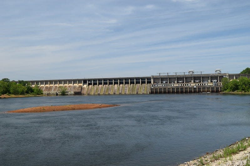 Bagnell Dam at the Lake of the Ozarks.