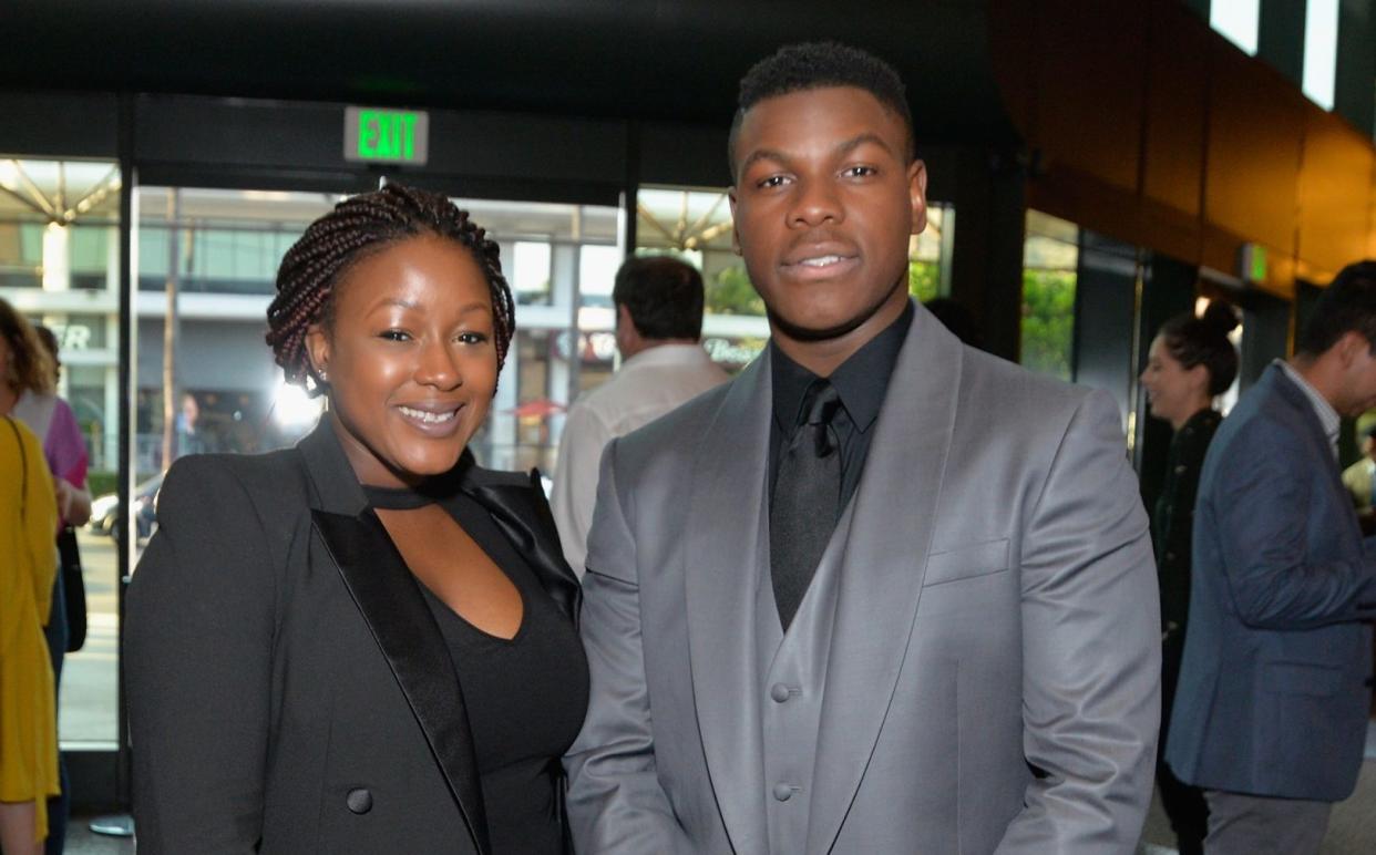 John Boyega with his sister, Grace