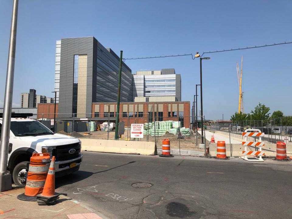 The Mohawk Valley Health System's Wynn Hospital in downtown Utica will open in late October. The consolidation of the health system's current two hospitals combined with a new Medicare labor index reimbursement for upstate hospitals kicking in on Oct. 1 should help the system recover from the financial stress many hospitals have faced since the COVID-19 pandemic, the MVHS CEO said.