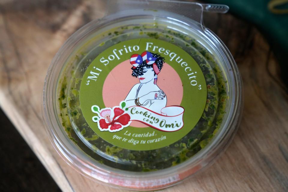 Cooking with Omi has led Omi Hopper to create her first product for sofrito. It's a base for many recipes. She said every Latin American nation has one of its own.