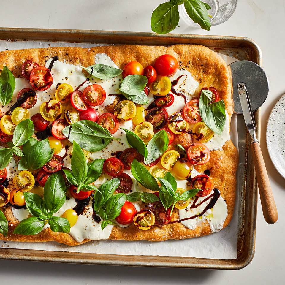 Sheet-Pan Caprese Pizza