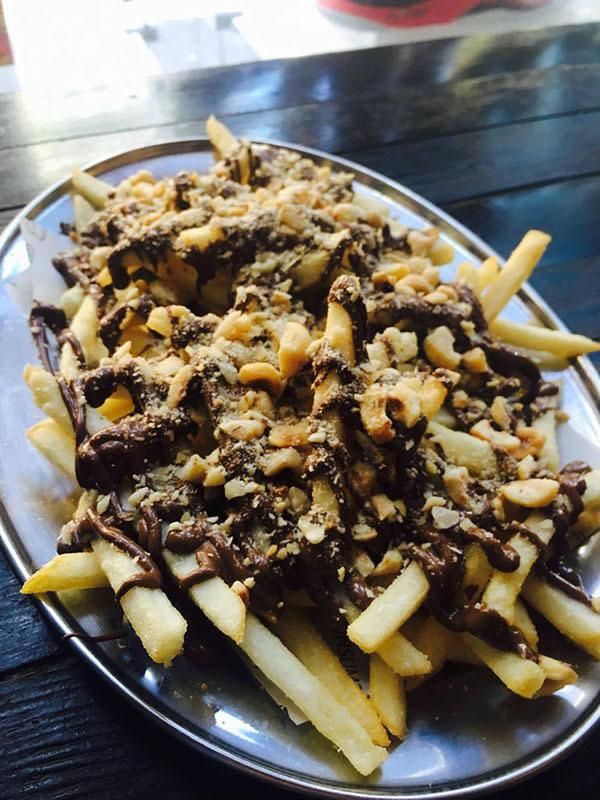 Nutella and Crushed Hazelnut Fries