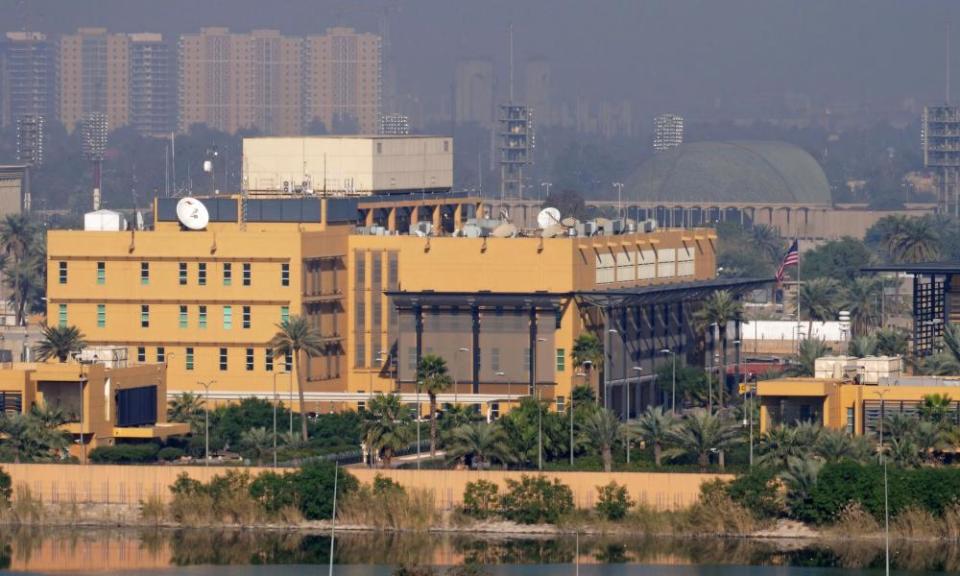 The US embassy inside Baghdad’s Green Zone.