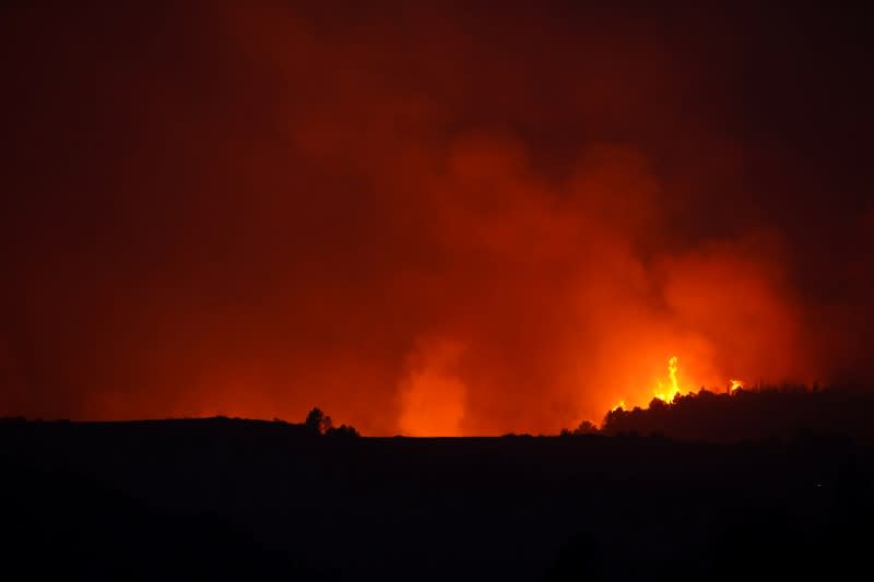 FILE PHOTO: Wildfires in Sicily