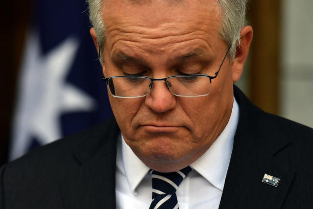 Mr Morrison refused to admit fault on the error. Source: Getty