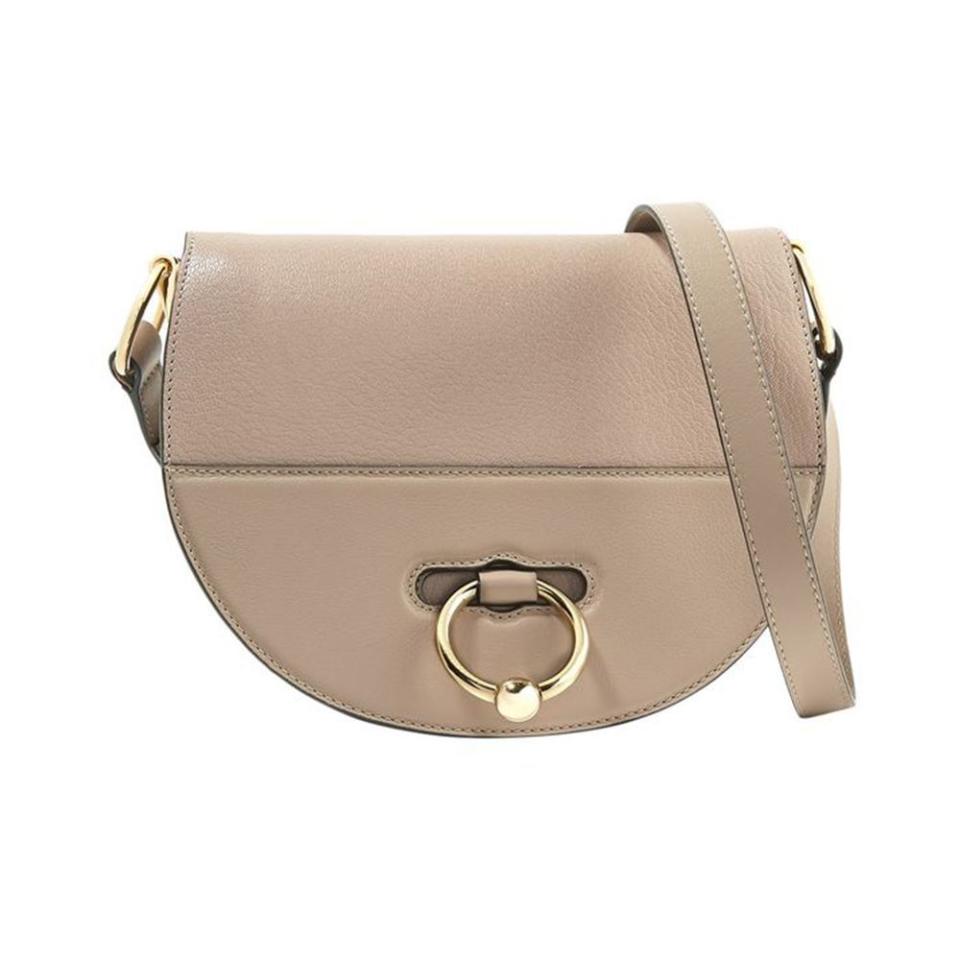 14) Latch Leather Shoulder Bag