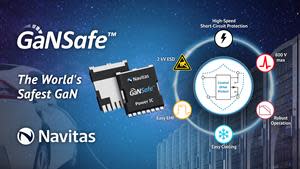 Navitas’ GaNFast™ power ICs integrate gallium nitride (GaN) power and drive, with control, sensing, and protection to enable faster charging, higher power density, and greater energy savings, with over 100,000,000 units shipped, and an industry-first 20-year warranty. Now, the new GaNSafe platform has been engineered with additional, application-specific protection features, functions and new, high-power packaging to deliver enabling performance under grueling high-temperature, long-duration conditions.