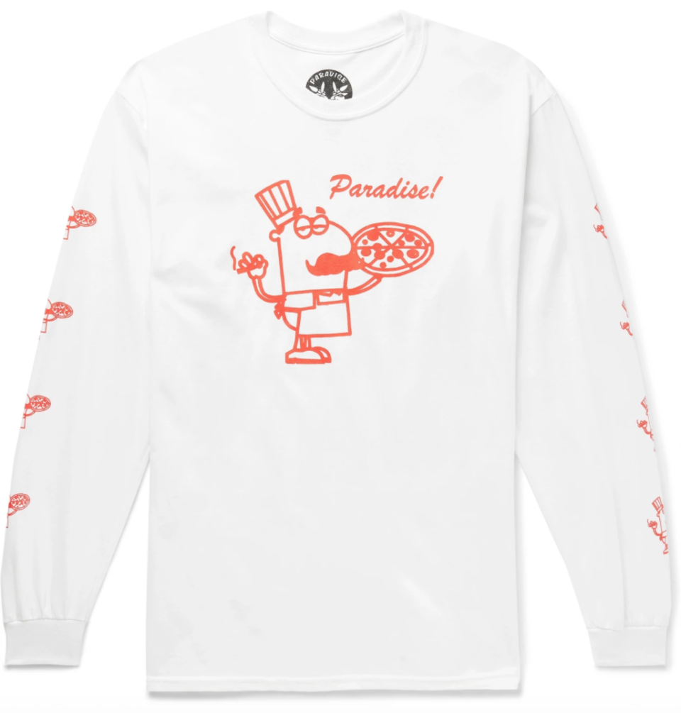 99 Cent Pizza Printed Cotton-Jersey T-Shirt