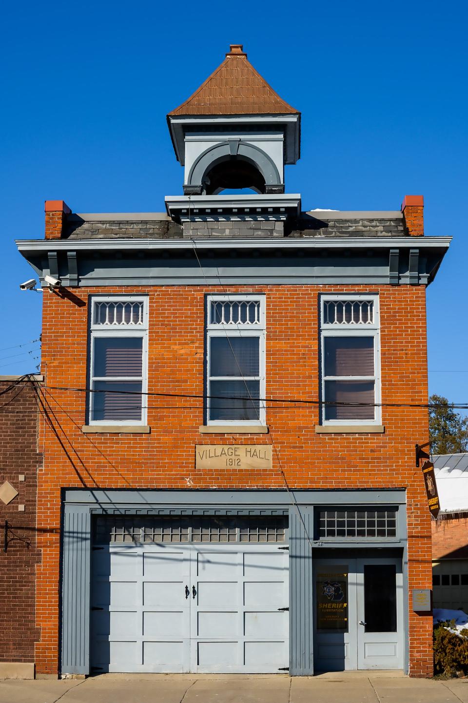 The Maybee Village Hall is shown. The hall was built in 1912. The village of Maybee is celebrating its 150th anniversary this year.