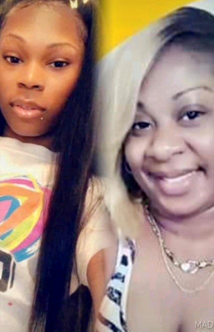 Qulera Allen (left) and her sister Kernishion Charleston were shot and killed on July 23, 2023, outside Allen's Mission Hills apartment.
