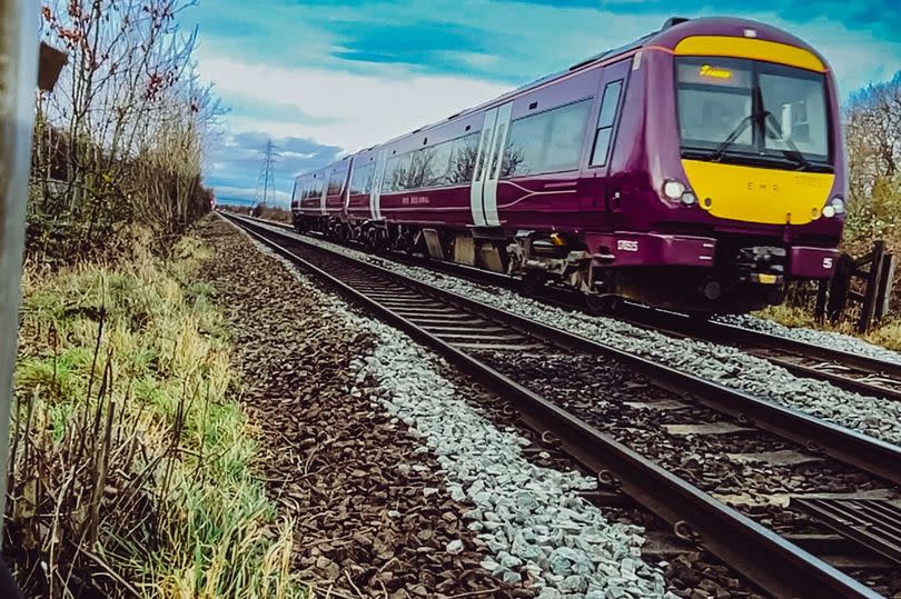 General view of an EMR train