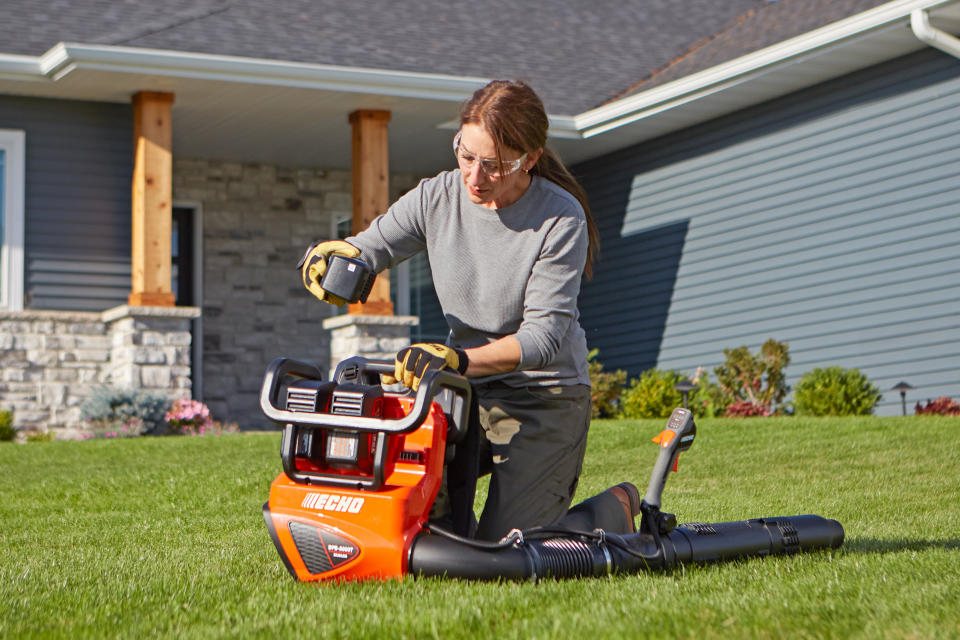 The world’s first and only 3-battery port backpack blower, from ECHO USA