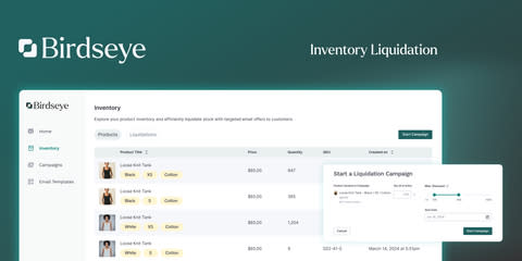 Birdseye is an AI-powered, autonomous email marketing platform that offers a highly targeted approach to clearing retail inventory. It uses AI to match shoppers with products based on product preferences such as size, color, willingness to pay, and other relevant attributes. After identifying the exact customers, Birdseye automatically delivers marketing campaigns only to those likely to be interested in the products. This approach enables retailers to deliver engaging, personalized shopping experiences and offers that resonate and, most importantly, convert. (Image: Business Wire)