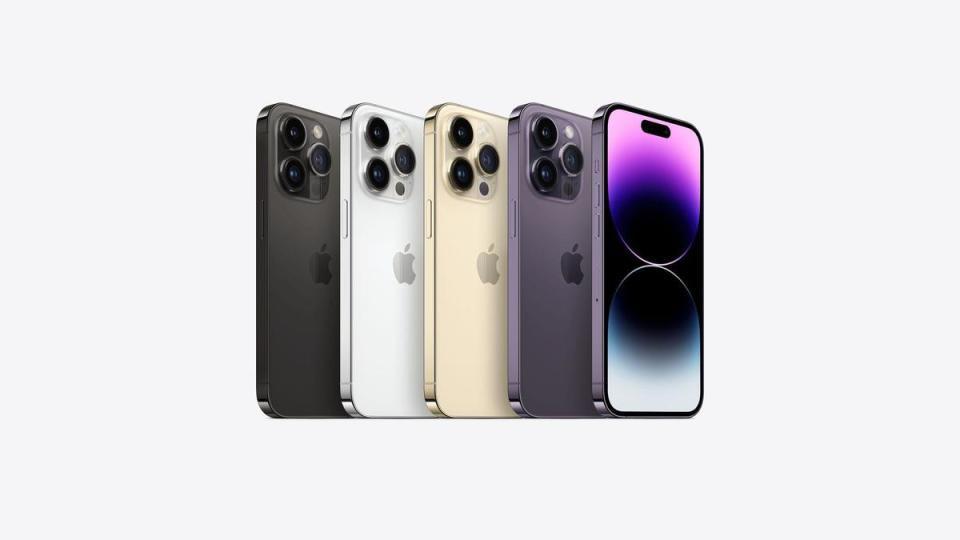 蘋果升級iPhone 14 Pro的外觀及提供多項獨家功能。（翻攝自蘋果官網）