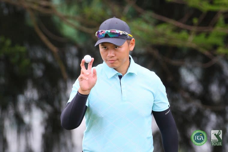 林冠伯第一回合70桿(-2)，暫並列第二。TPGA提供／葉勇宏攝