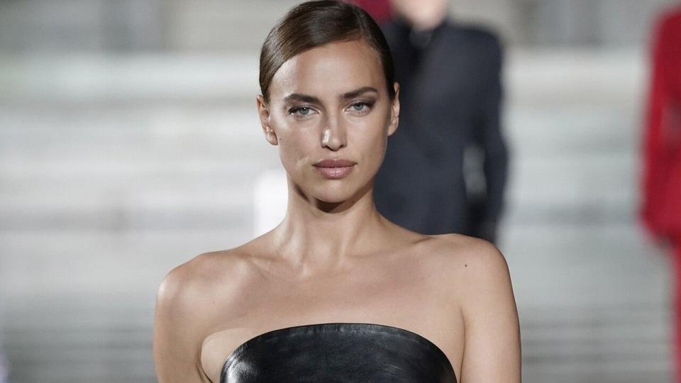 The model hit the catwalk in Italy on Thursday.