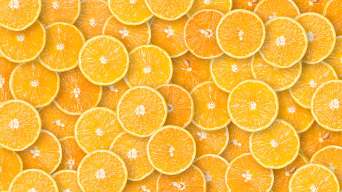 Full Frame Shot Of Orange Slices  Pattern (Przemyslaw Iciak / EyeEm / Getty Images stock)