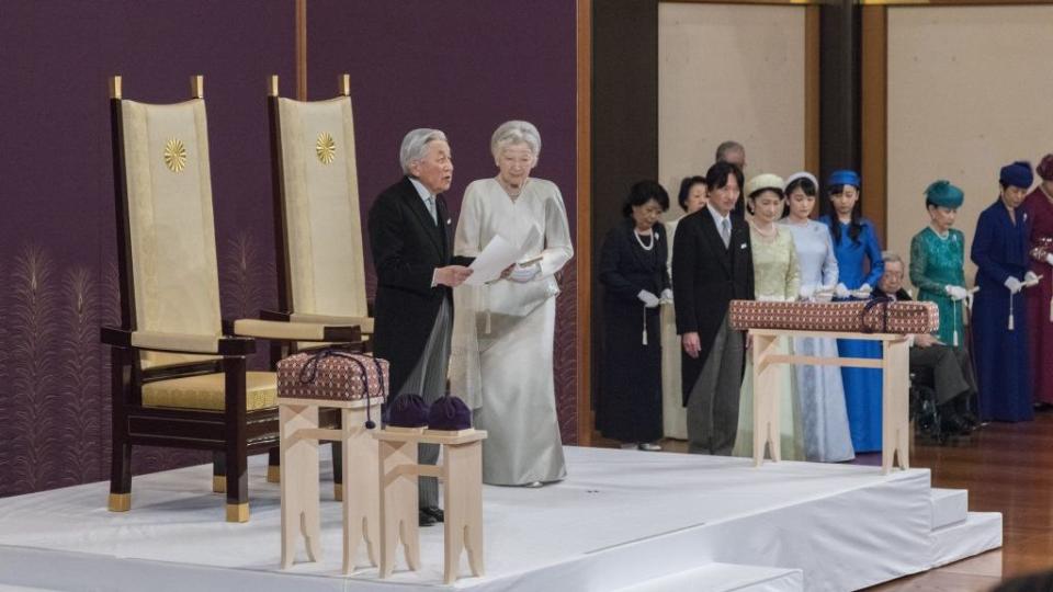 abdication ceremony of japan emperor akihito