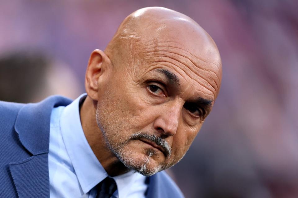 Luciano Spalletti looks on during Italy’s dramatic draw with Croatia (Getty Images)